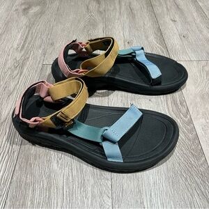 Teva Women's Sandals in Pink, Blue, and Tan